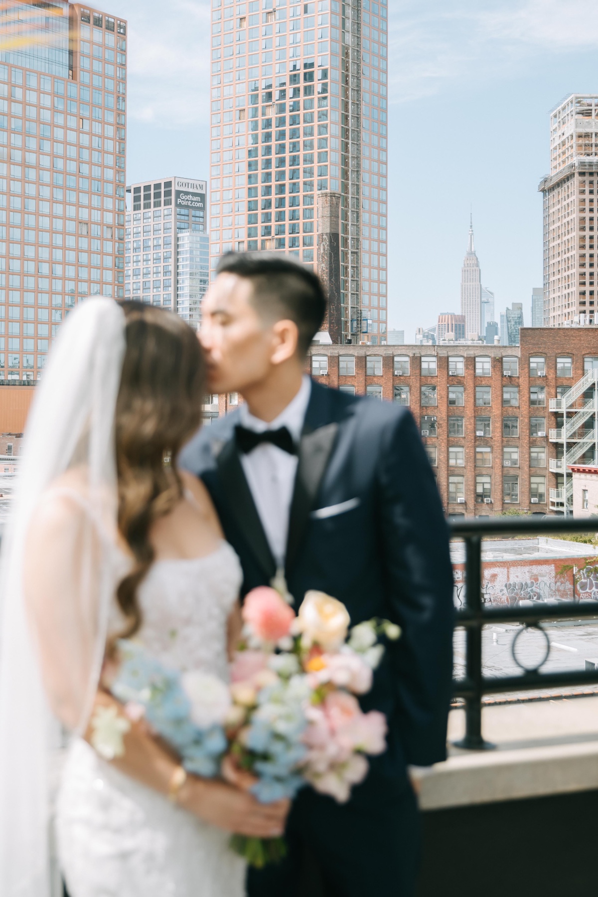 New York City skyline wedding 