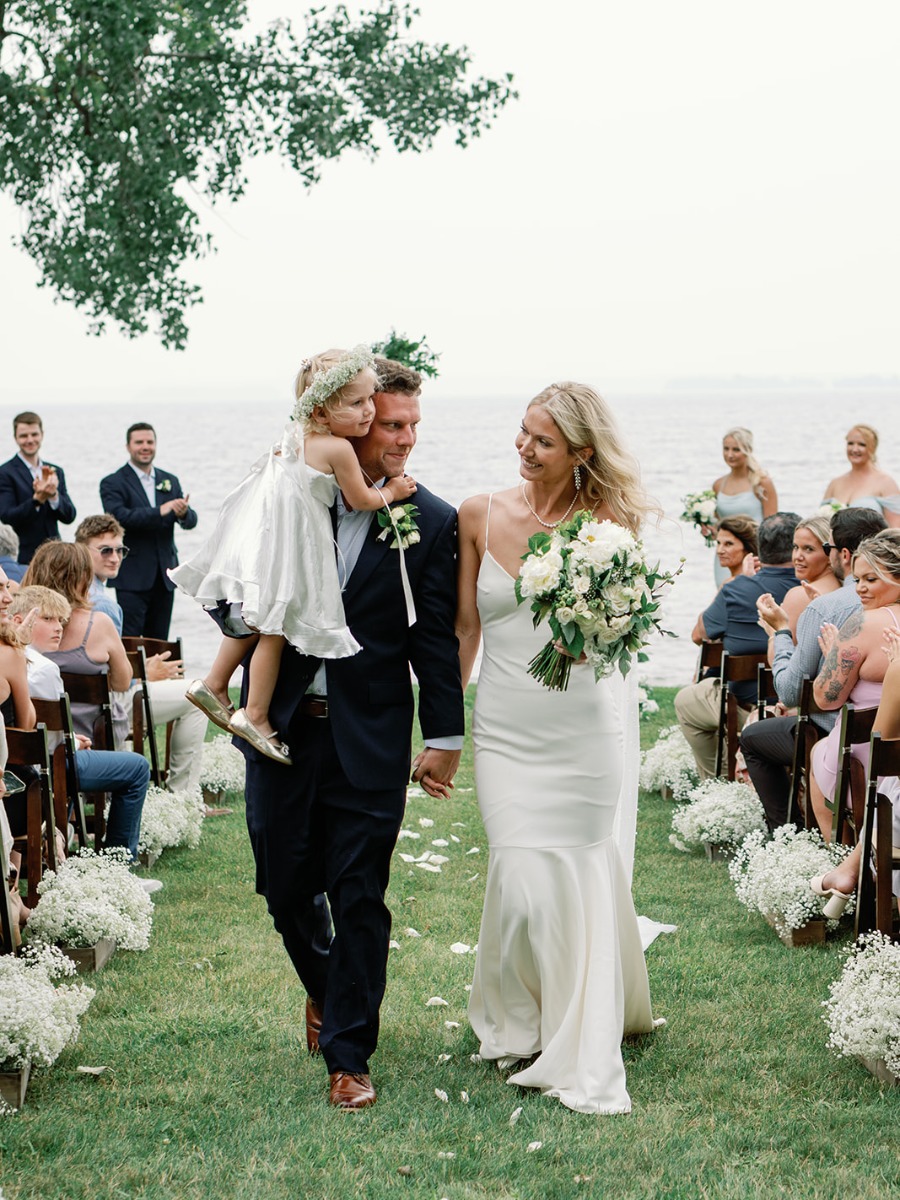 Family connection filled this elegant private lake estate wedding