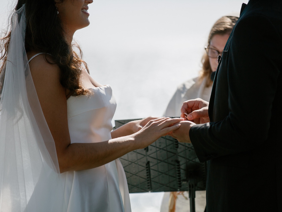 oceanfront wedding ceremony