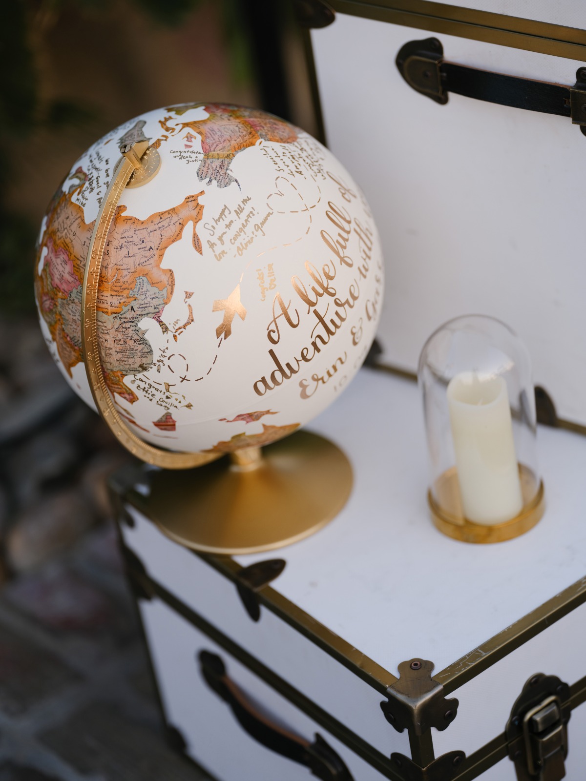 custom globe guestbook