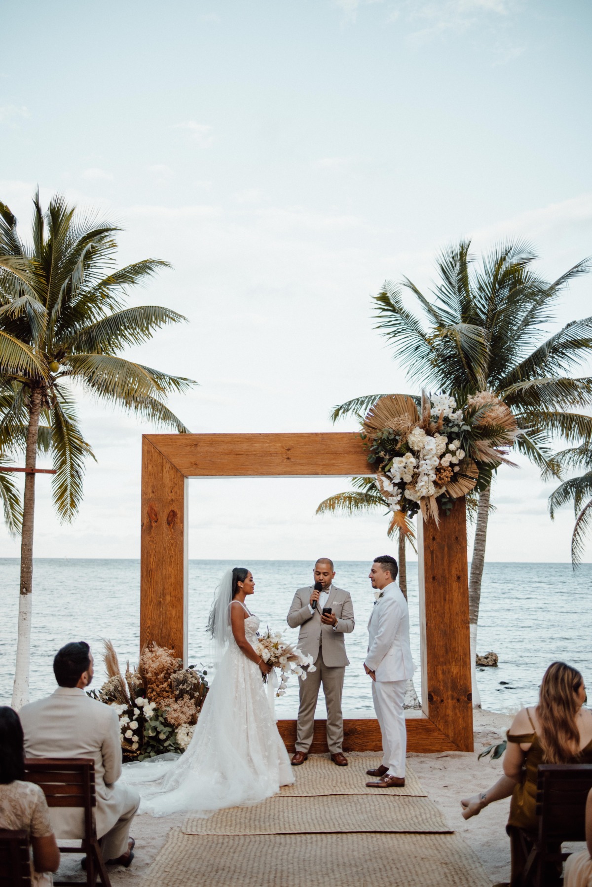 what to wear to your tropical beach wedding