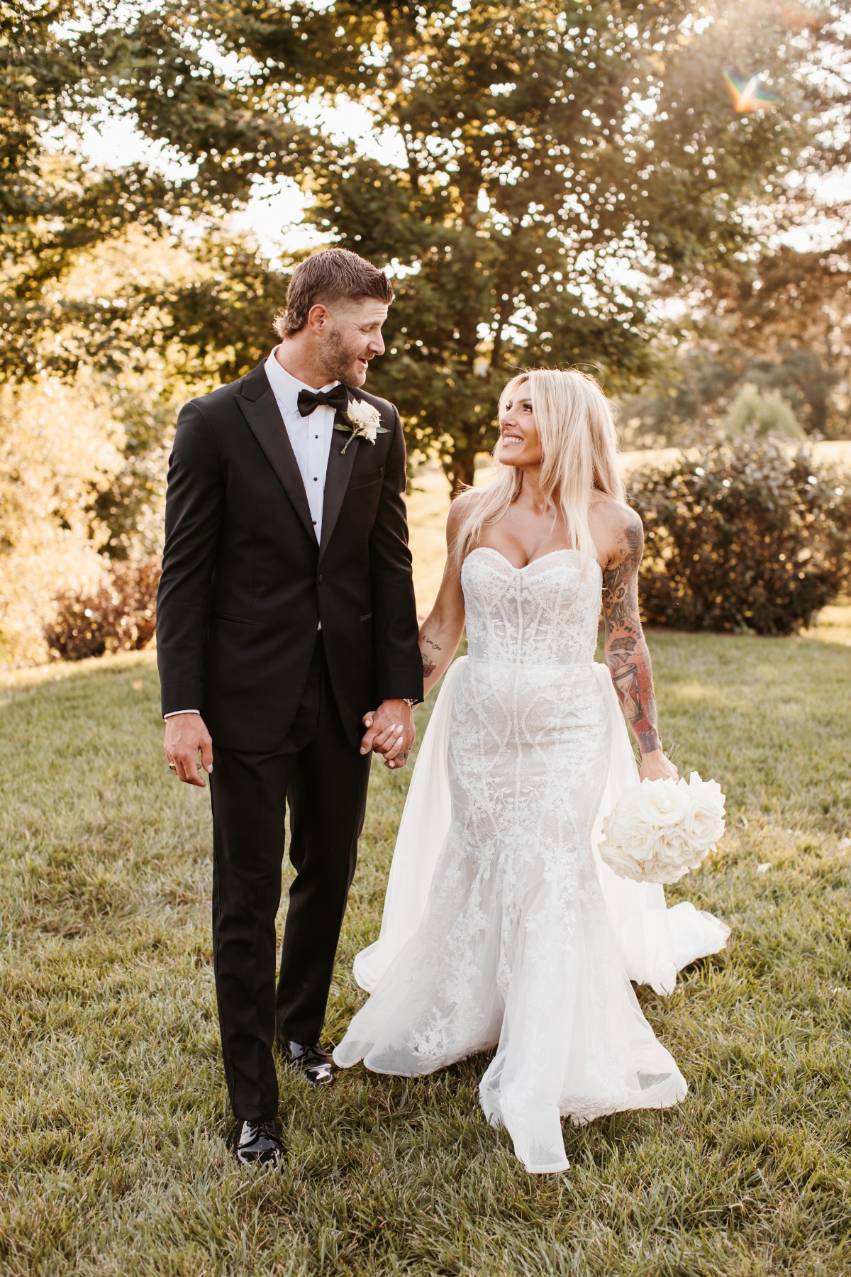 Austin Watson and wife's second dress look