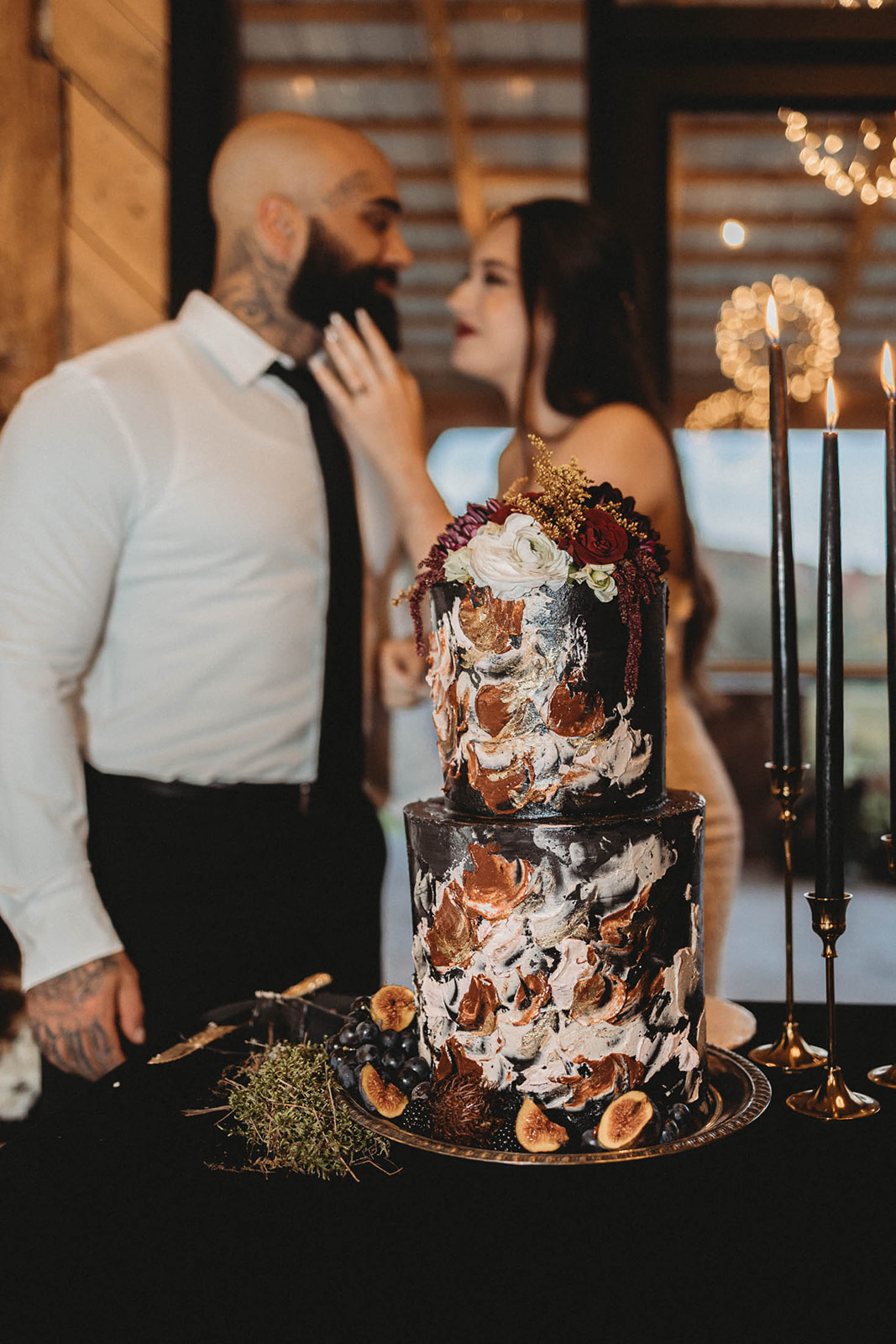 Halloween wedding cake 