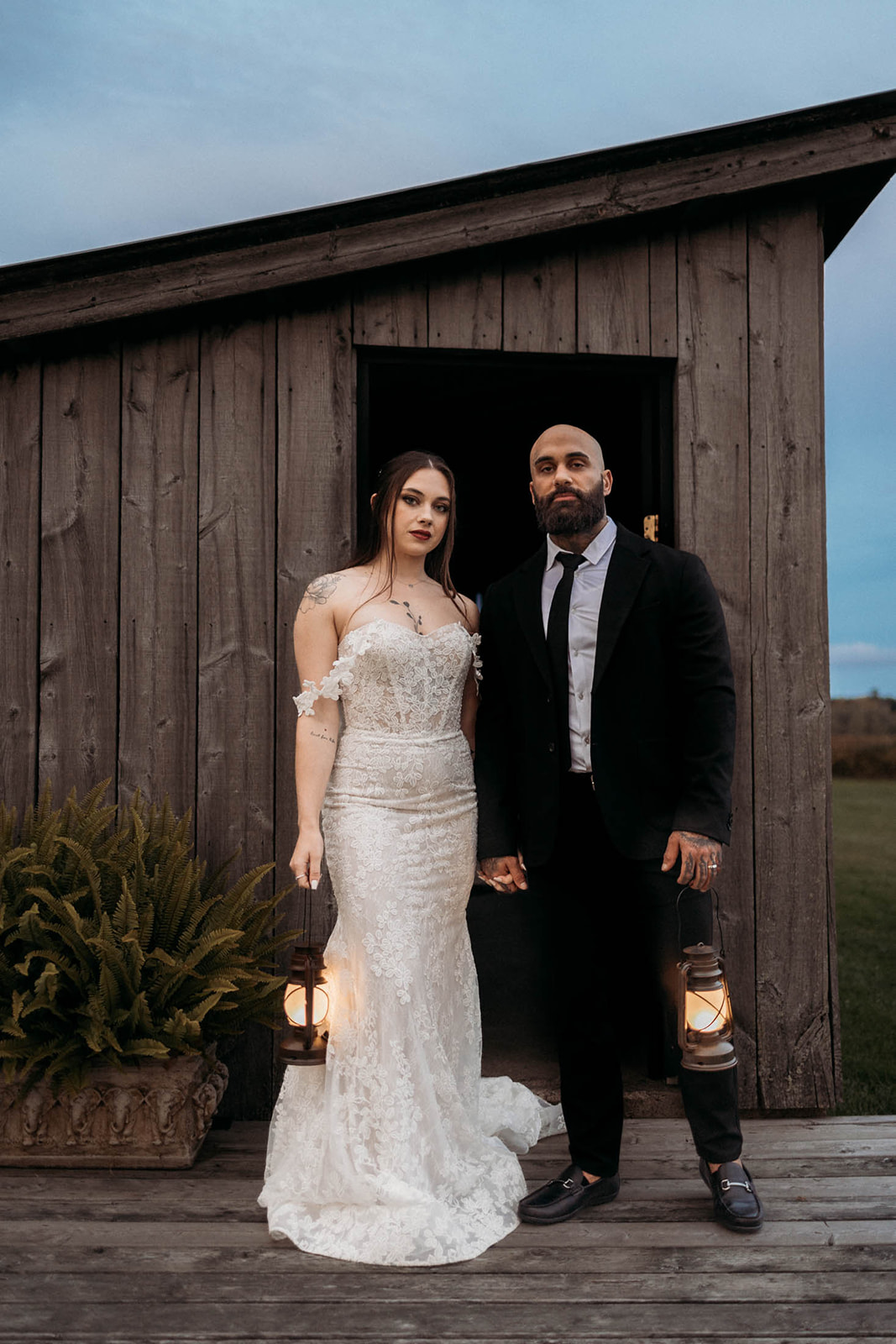 Spooky wedding portraits 