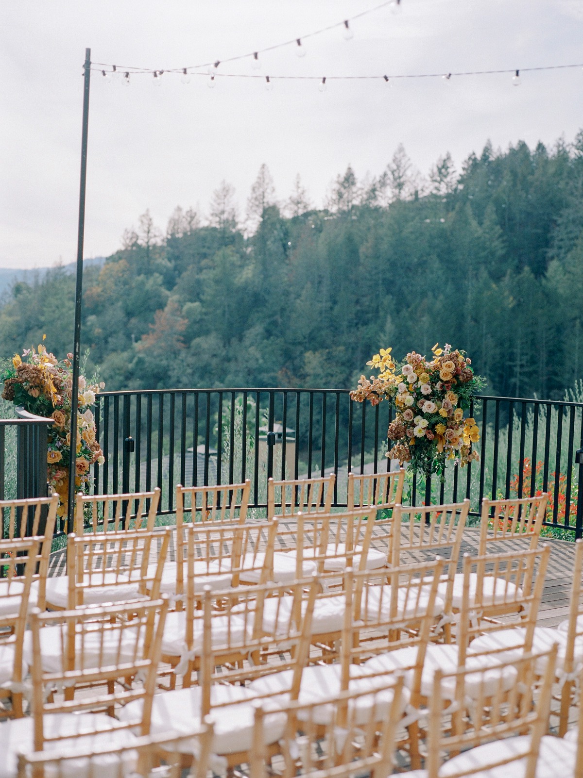 railing floral installations