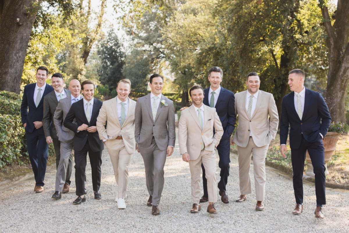 mix and match groomsmen suits