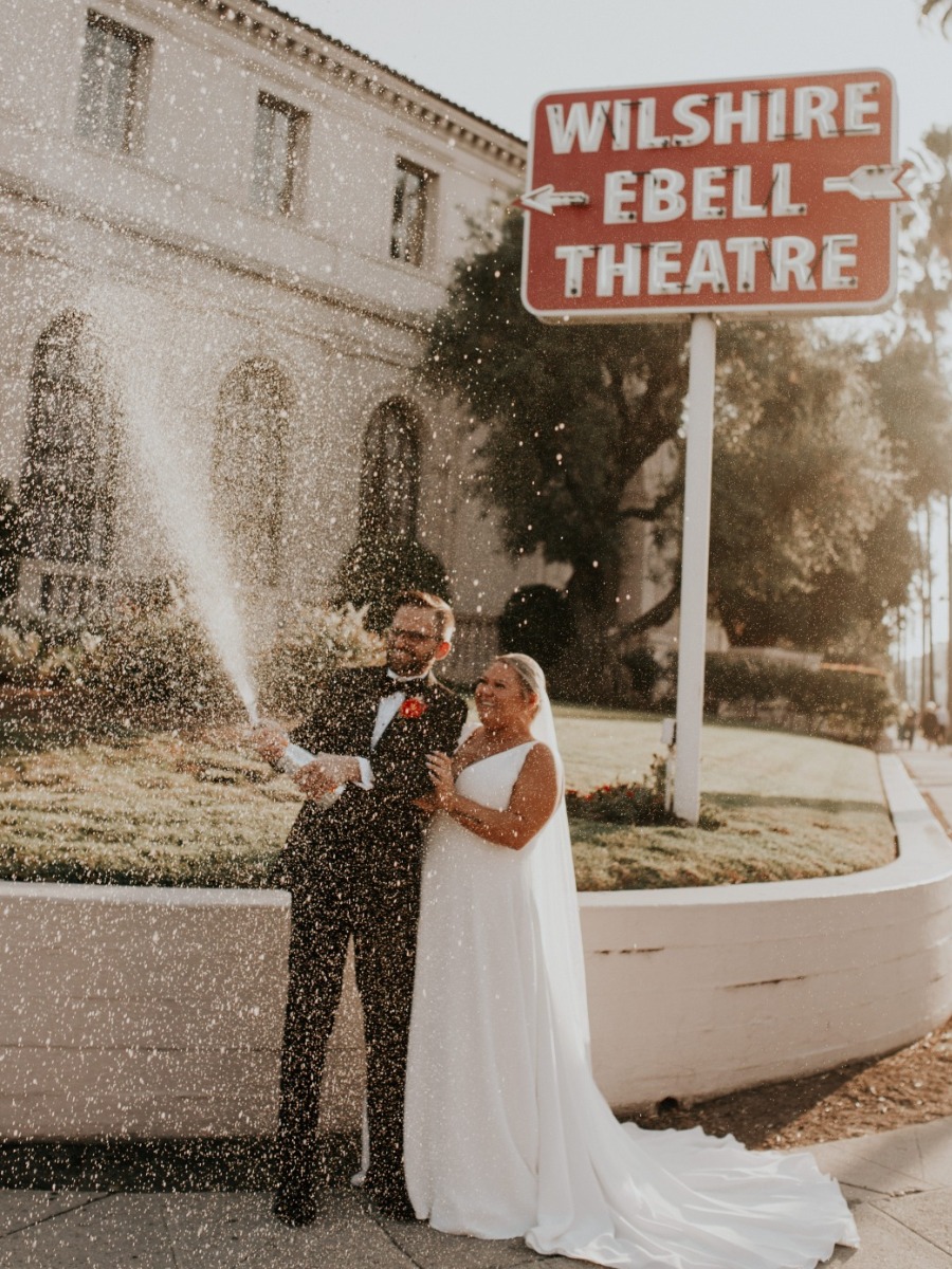 A bright Ebell of Los Angeles wedding full of pink & red blooms