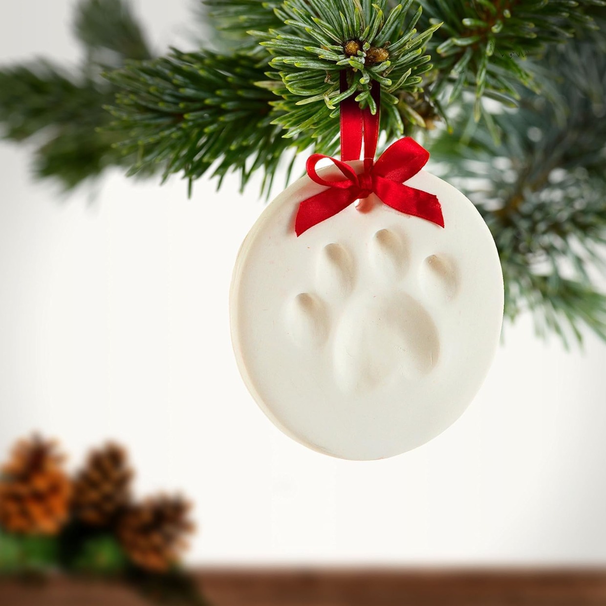 Paw Print Christmas Ornament 