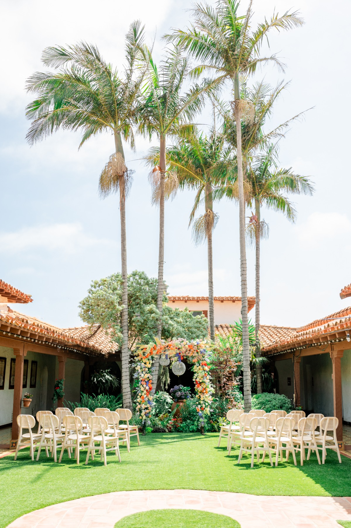 Tropical Californian wedding venue 