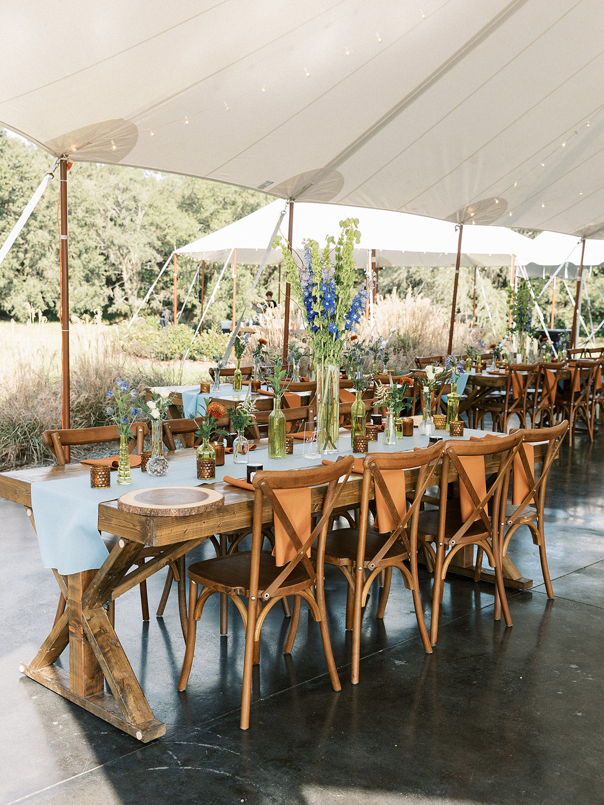 Rustic Tented Reception at Mill Pond Estate