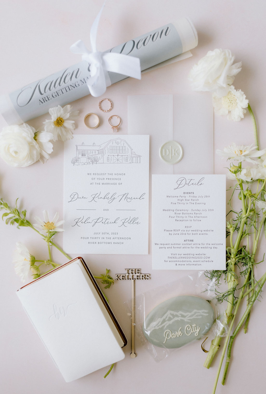 ivory and champagne wedding invitations
