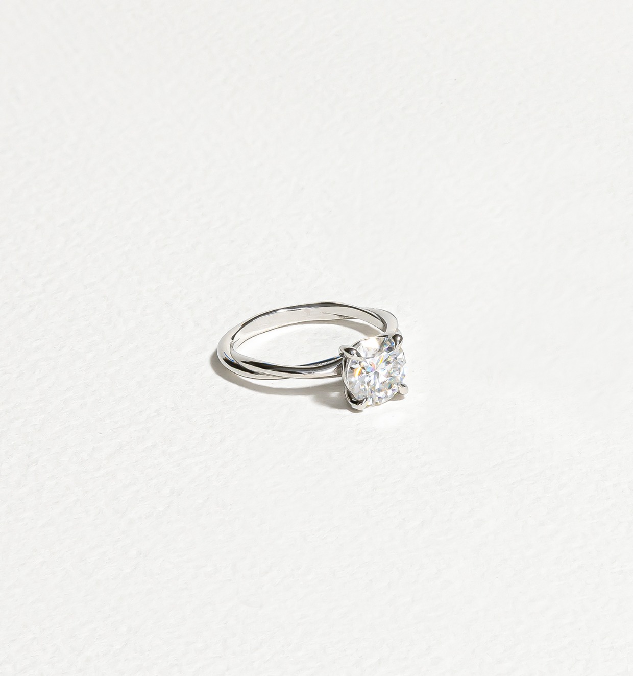 Diamond Nexus classic moissanite engagement ring