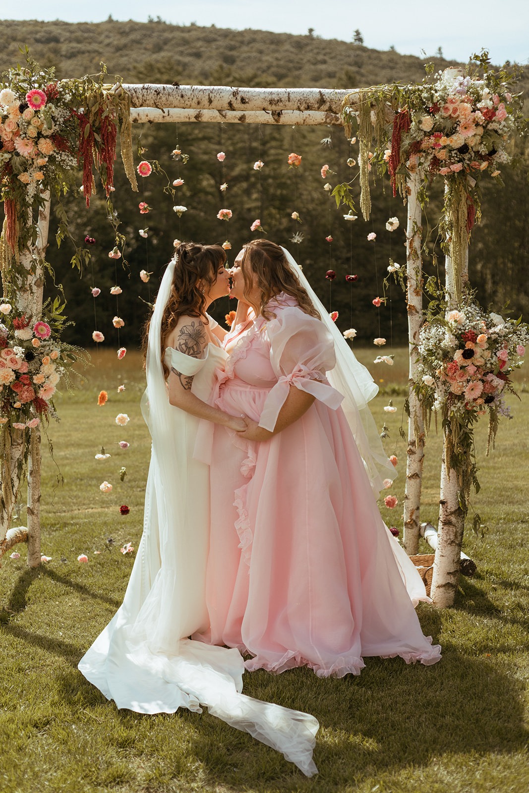 pastel backyard wedding inspiration