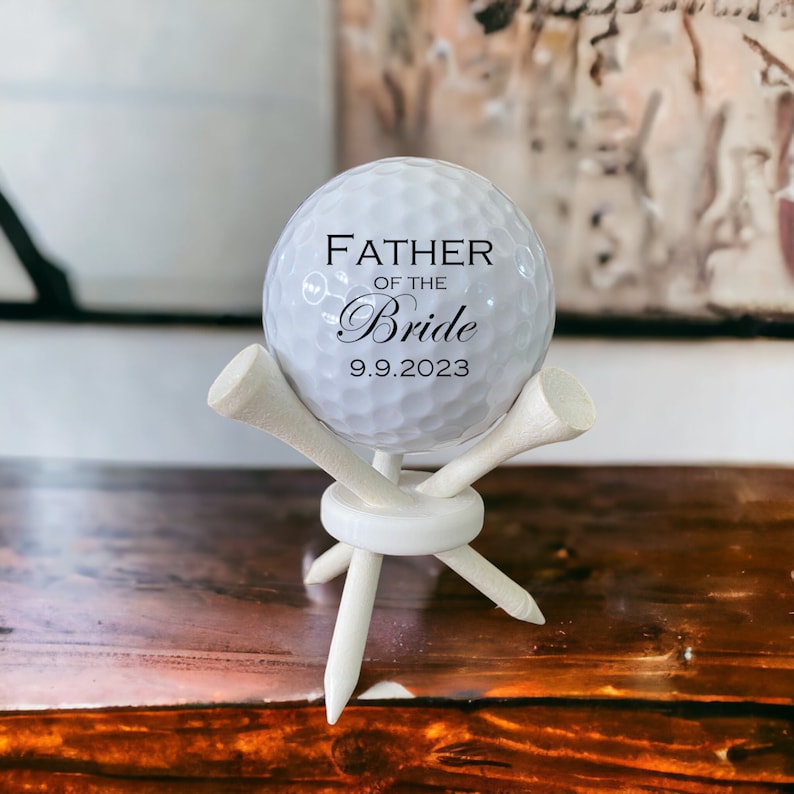 Father of the bride golf ball gift 