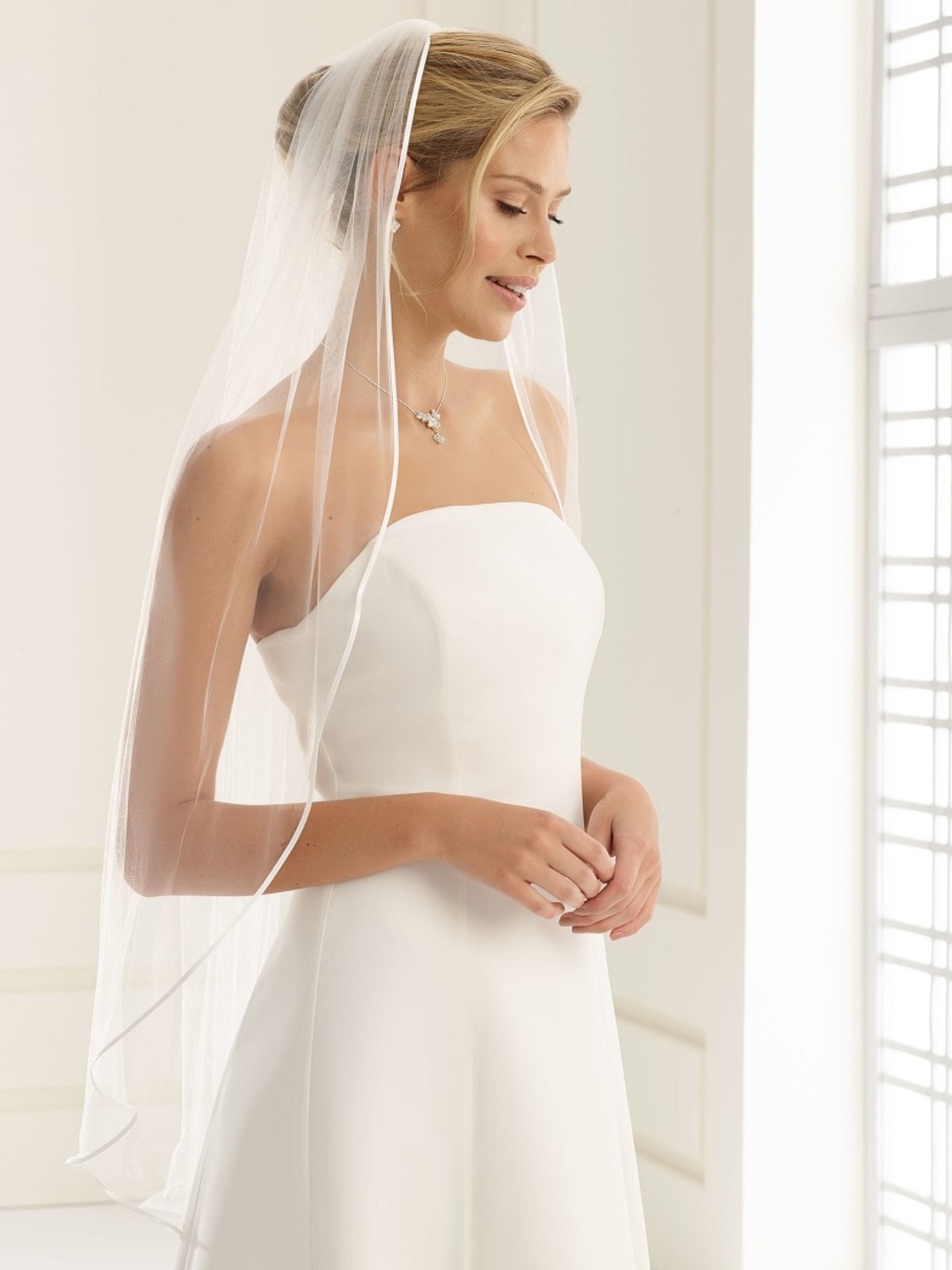 fingertip wedding veil