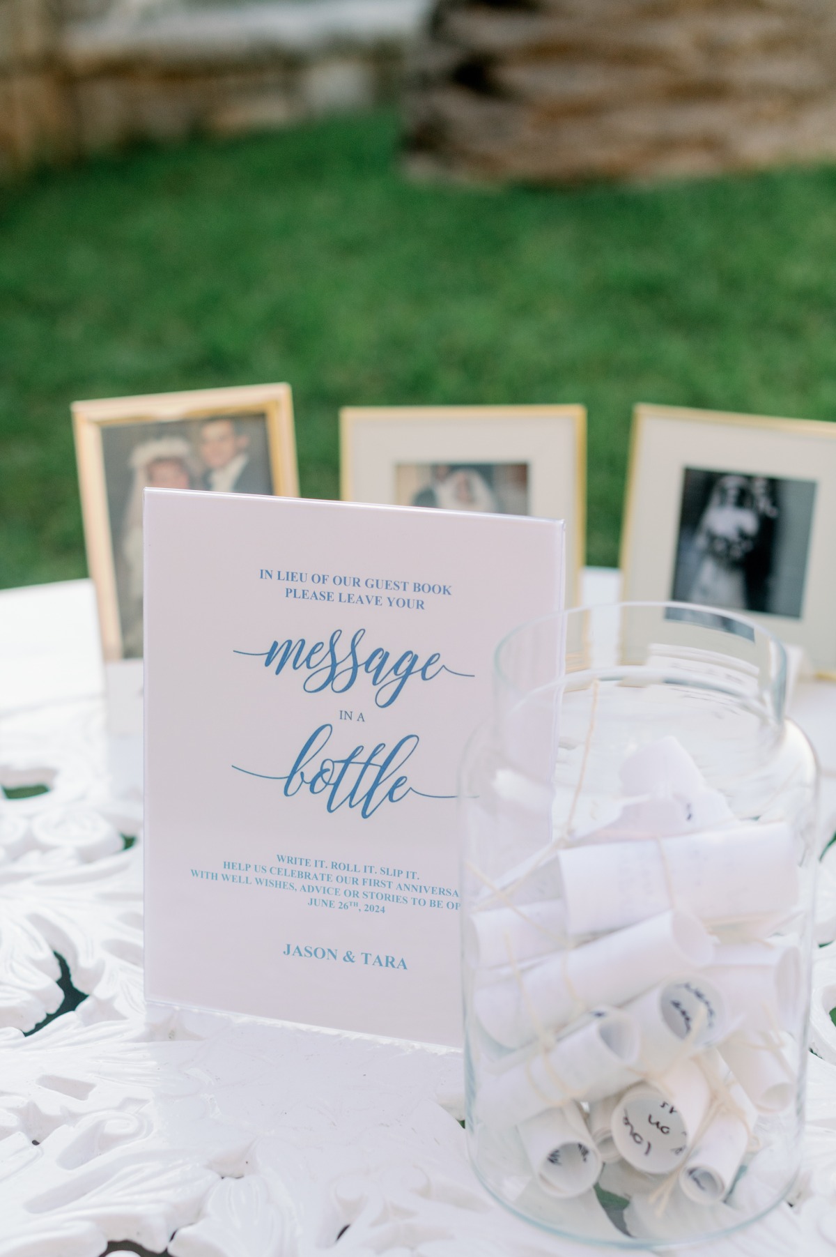 message in a bottle guest book 