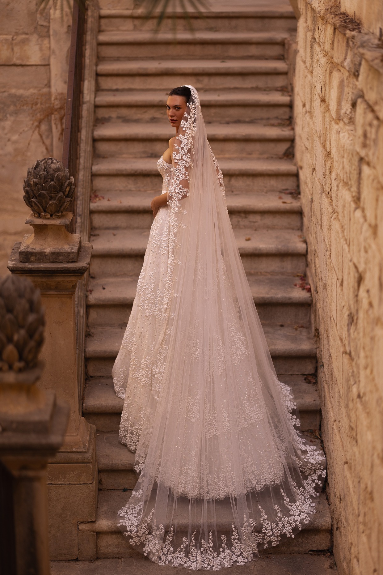 beautiful garden wedding dress by Elena Morar