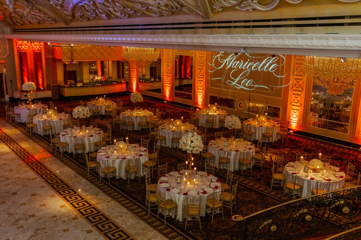 ballroom wedding reception design