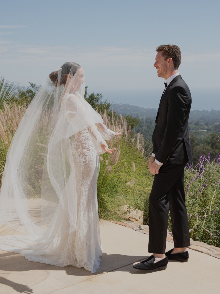 A backyard mountaintop wedding in the clouds of Montecito
