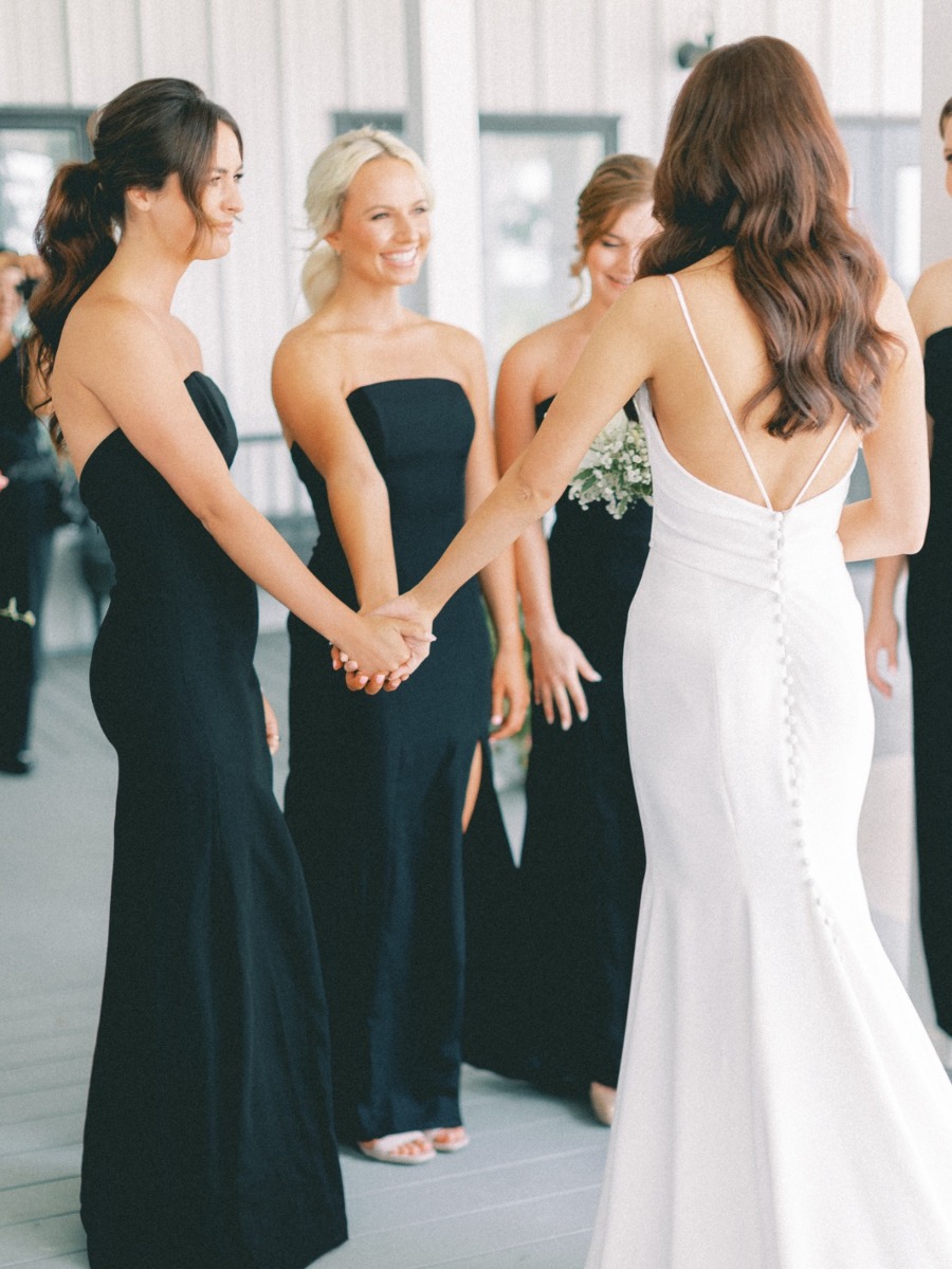 The definition of a black-tie wedding was hosted at Crimson Lane