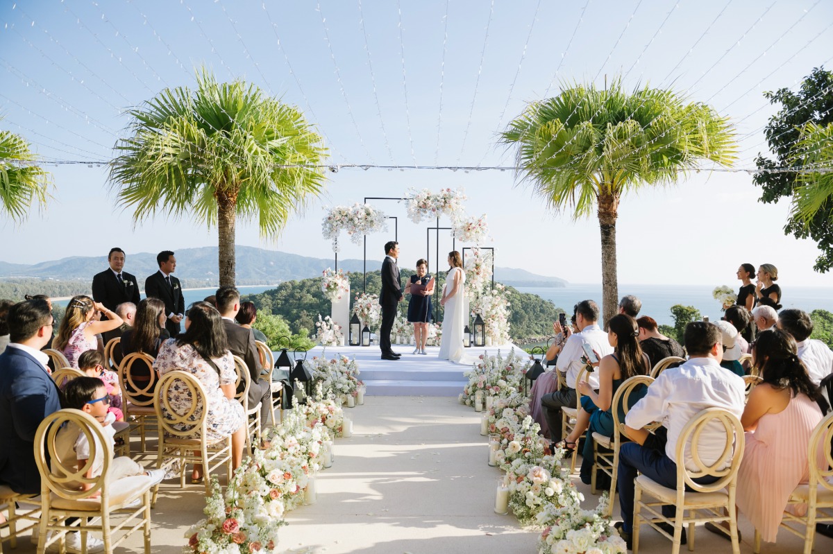 oceanfront wedding ceremony