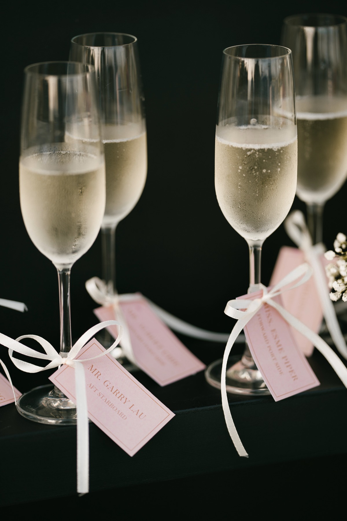 tags for champagne glasses