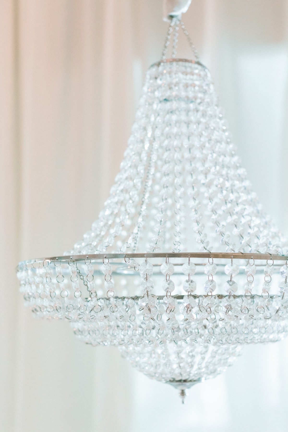 Elegant crystal chandelier 