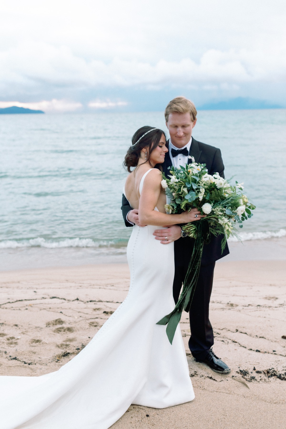 Lake Tahoe bride and groom portraits 