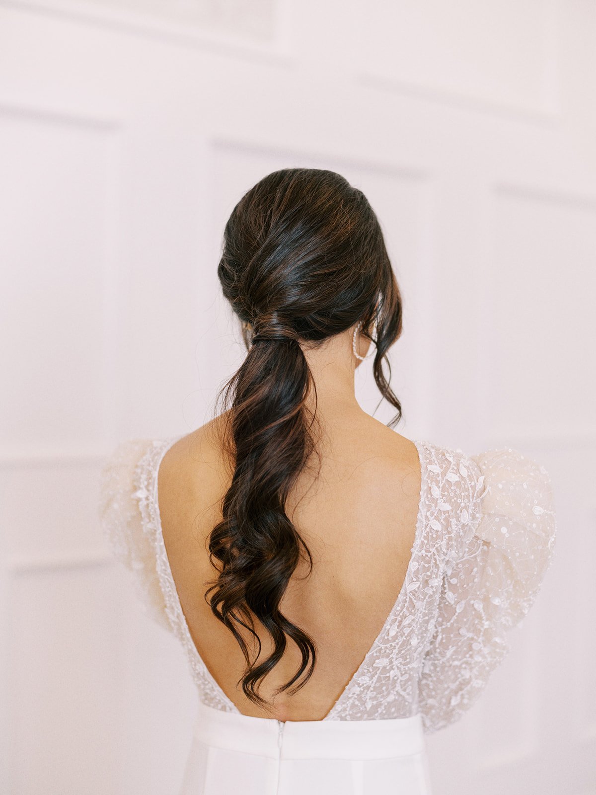 chic wedding ponytail