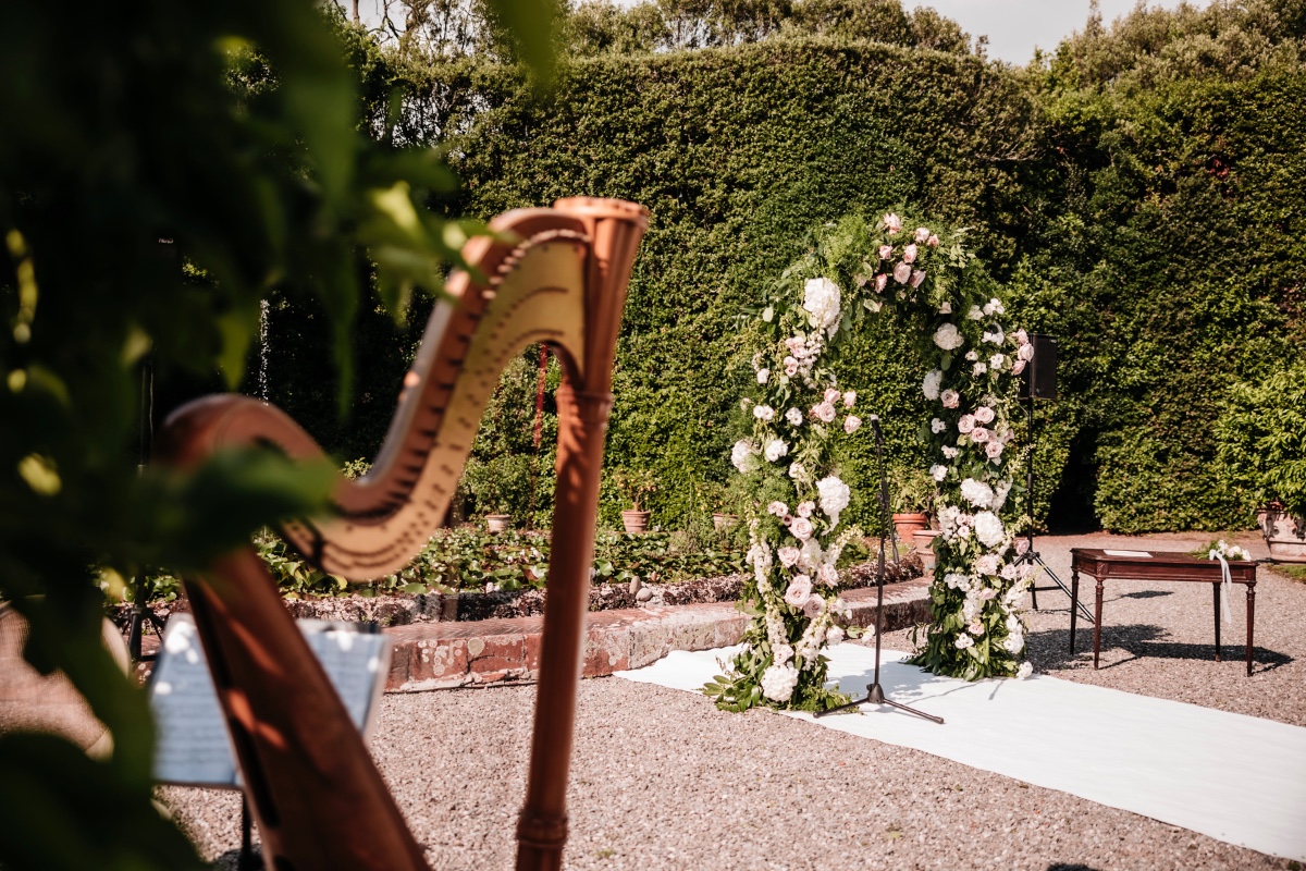 live harp for wedding ceremony