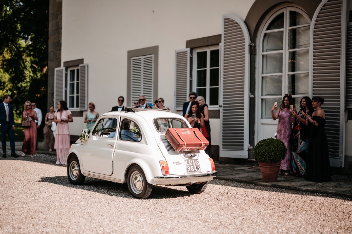 vintage Fiat for wedding