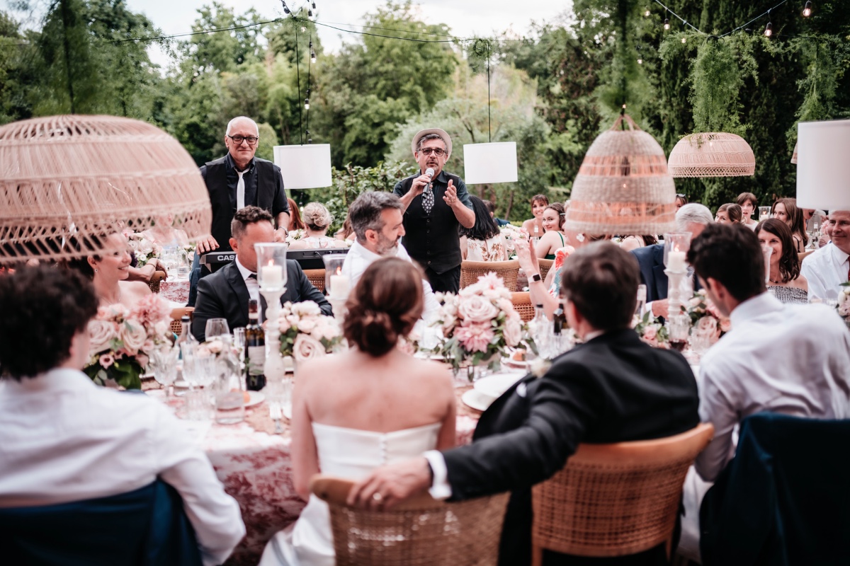Tuscan wedding reception