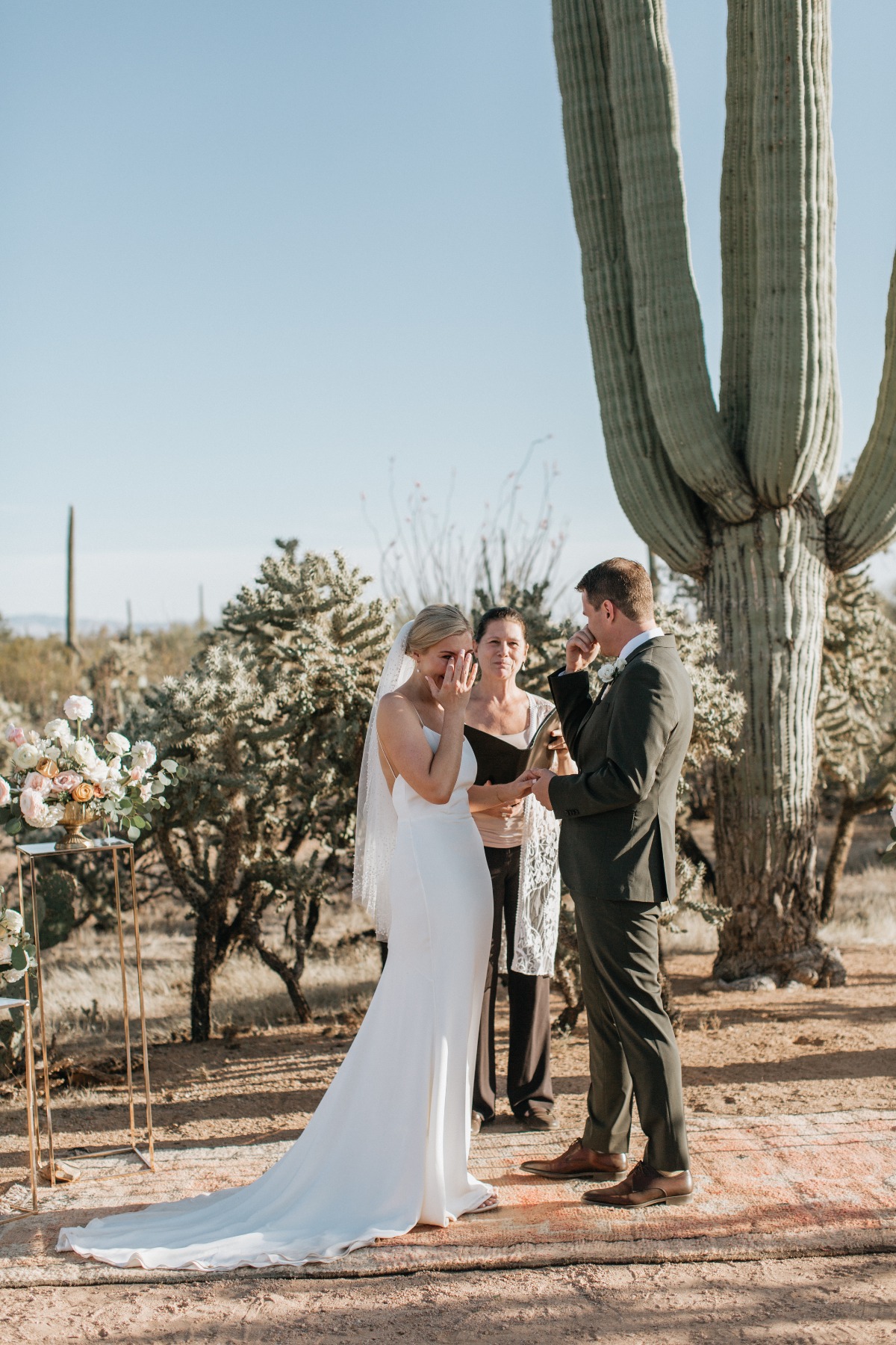 outdoor desert wedding ceremony