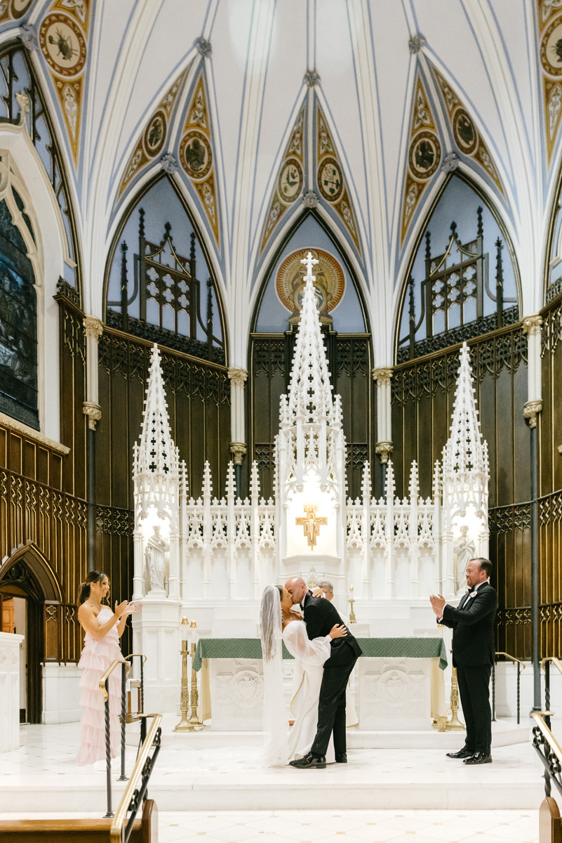 cathedral wedding ceremony