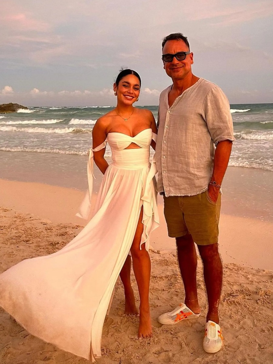 Vanessa Hudgens Marries Cole Tucker In Tulum Wearing Galia Lahav