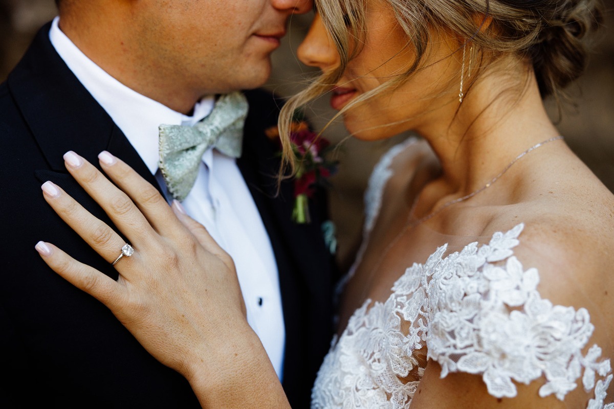 lace cap sleeve wedding dress