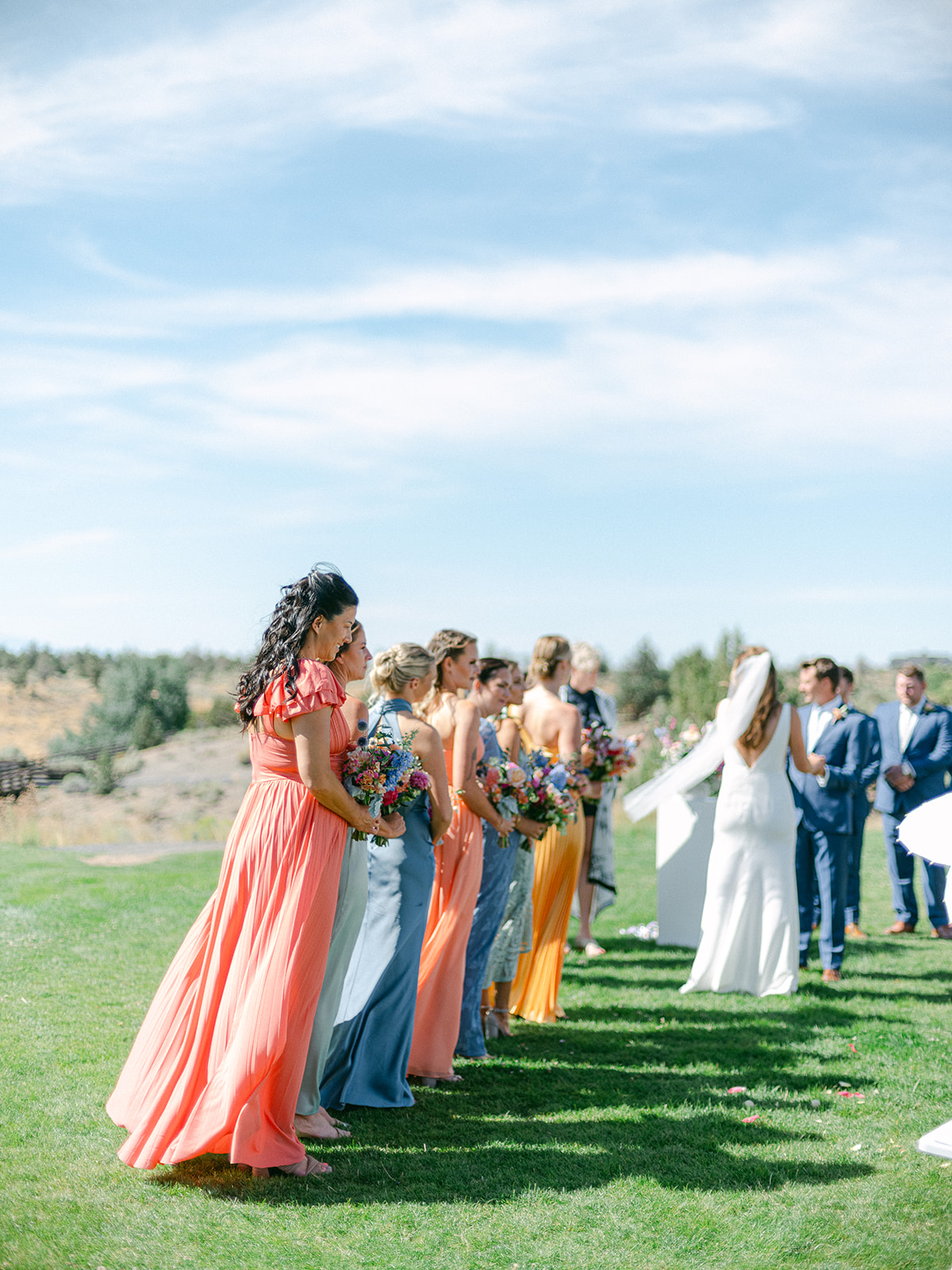 colorful bridesmaid dresses