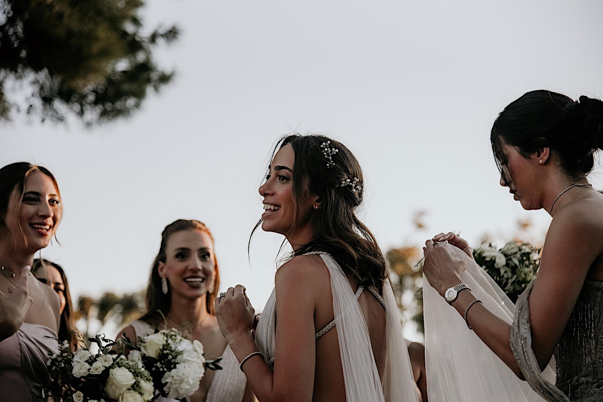 Dazzling earthy and ethereal bridal fashion for Greek wedding