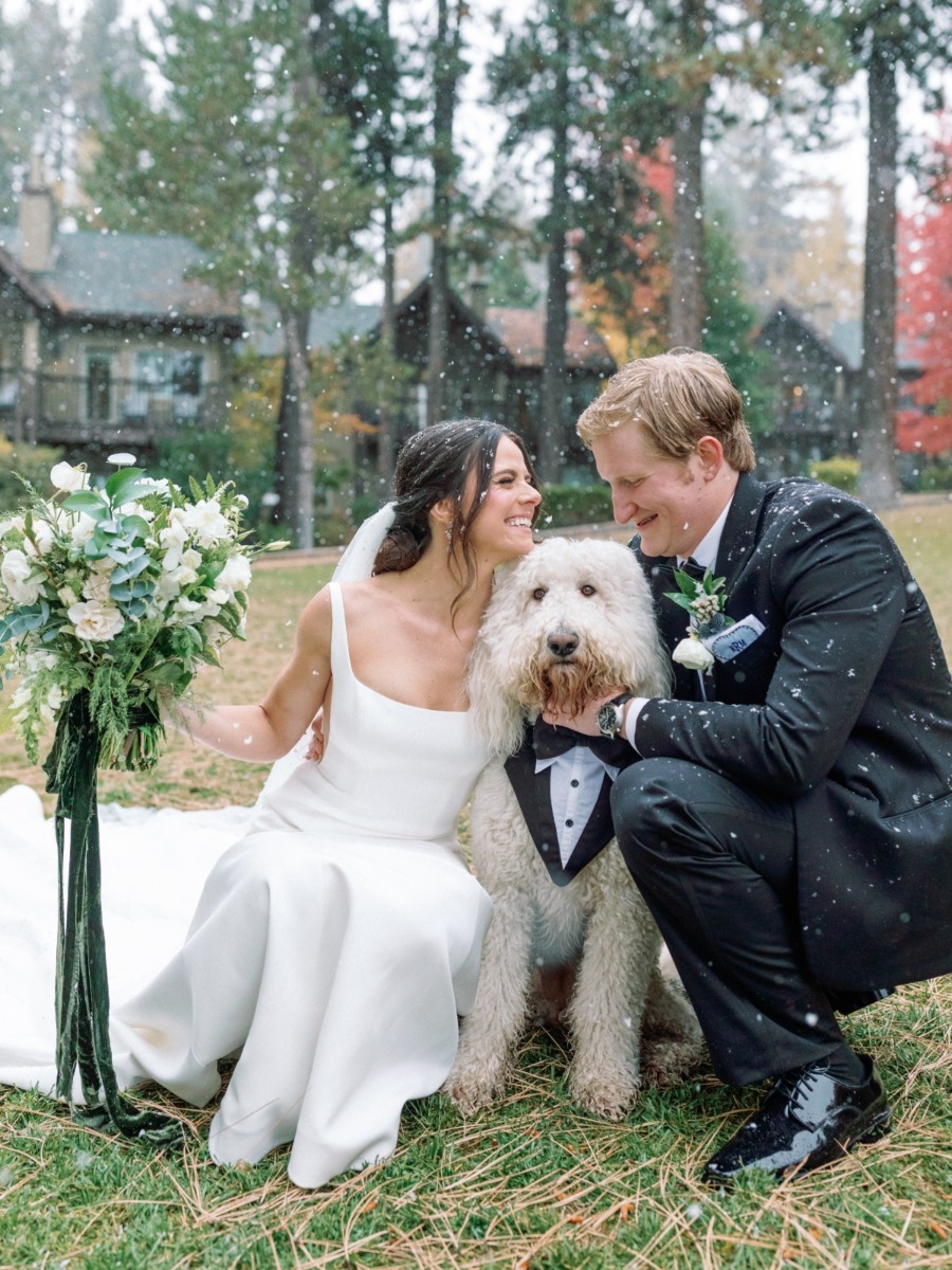 A winter wonderland wedding at Lake Tahoe's Hyatt Regency