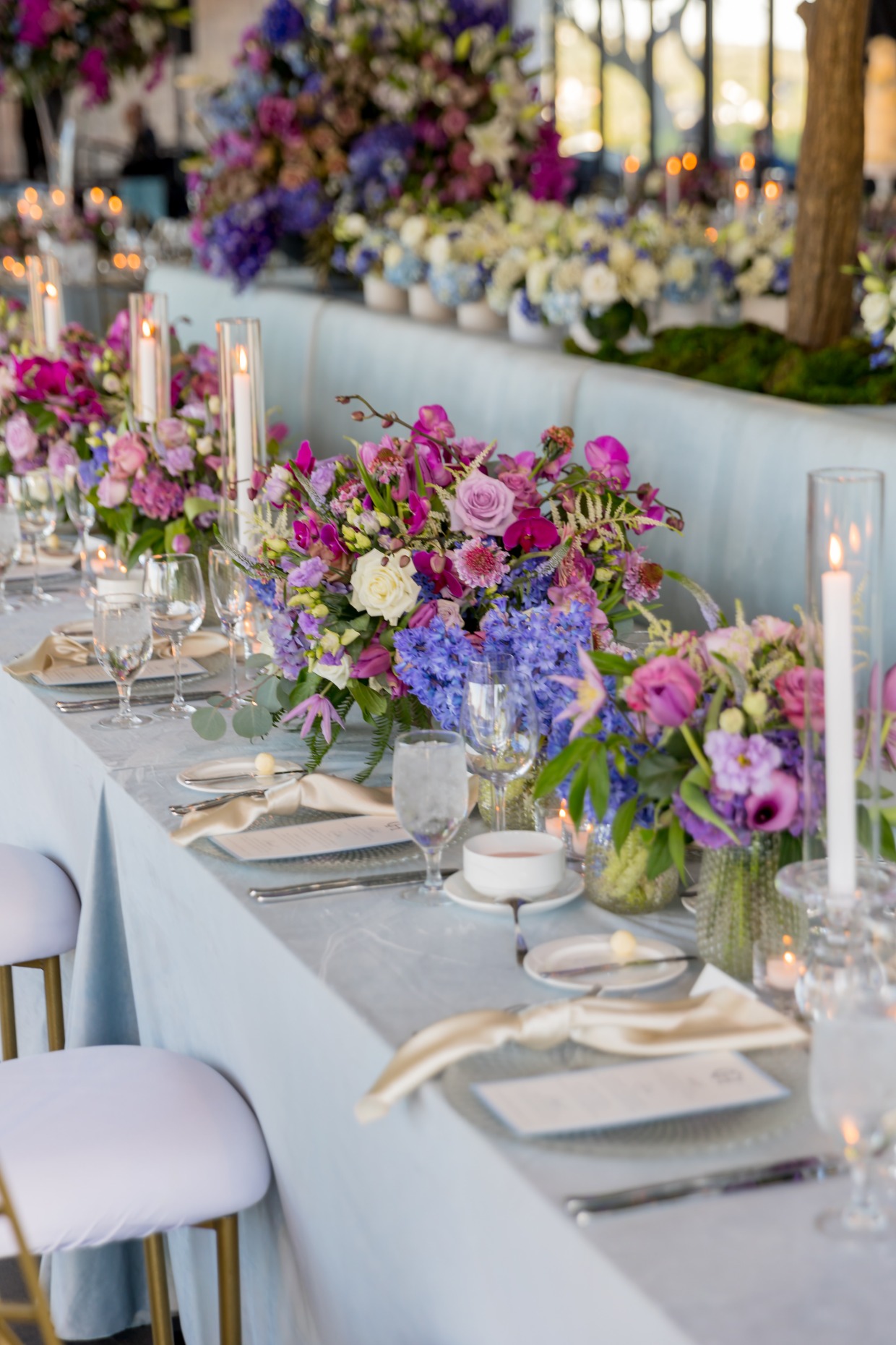 purple wedding reception ideas