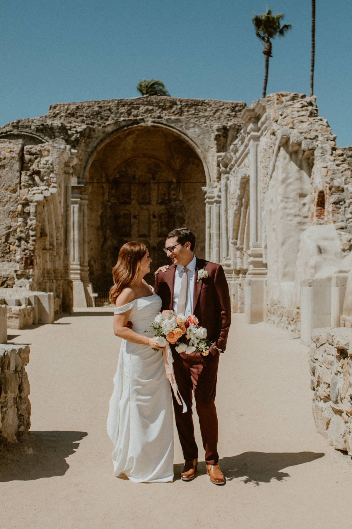 Greek architecture-inspired wedding venue