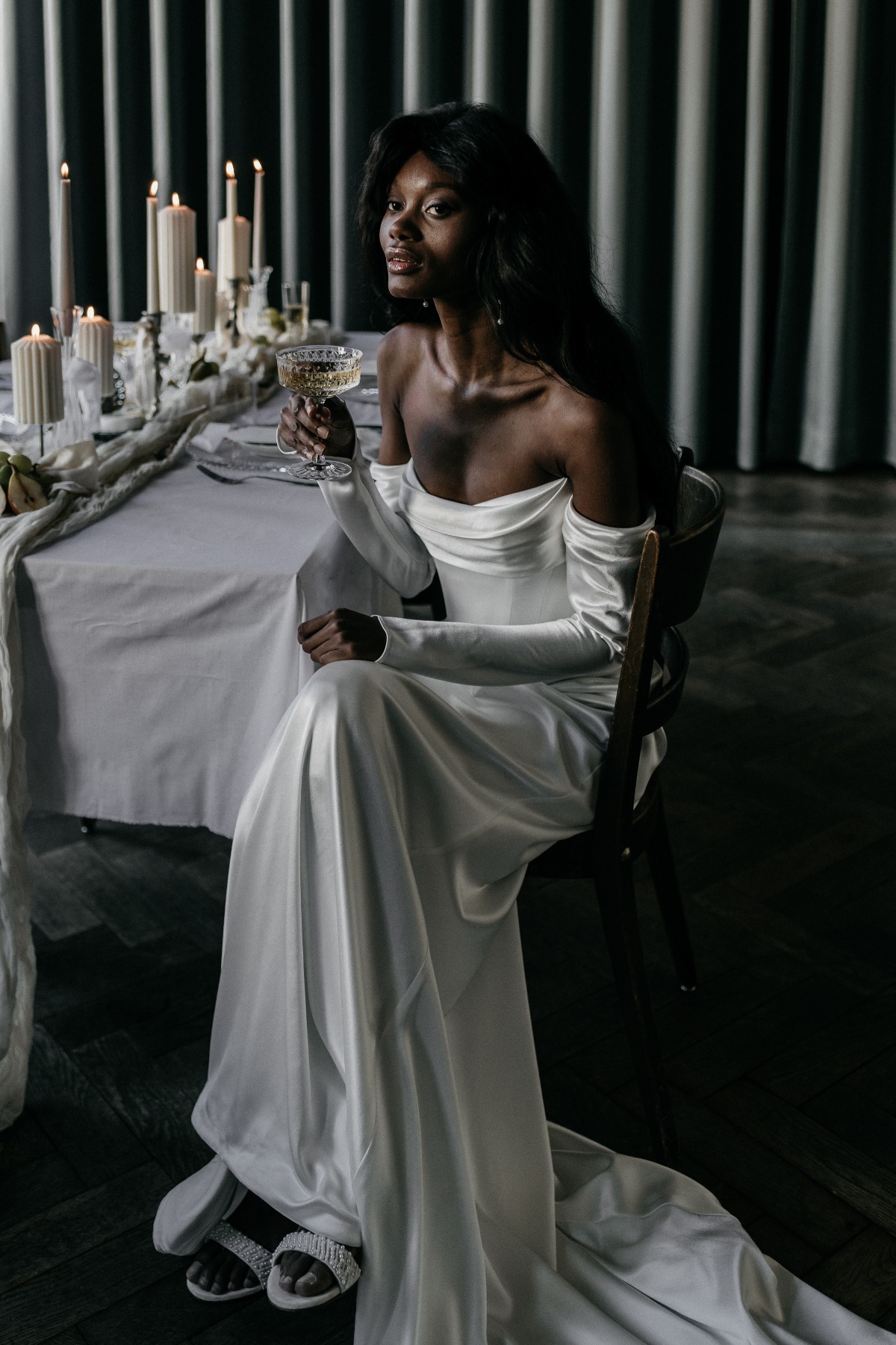 Whispers of the sea: a timeless & moody coastal wedding inspo