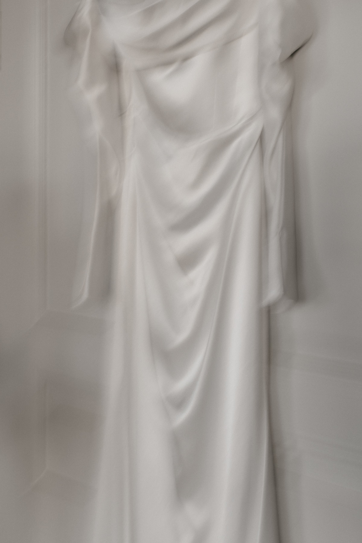 Silky designer wedding dress
