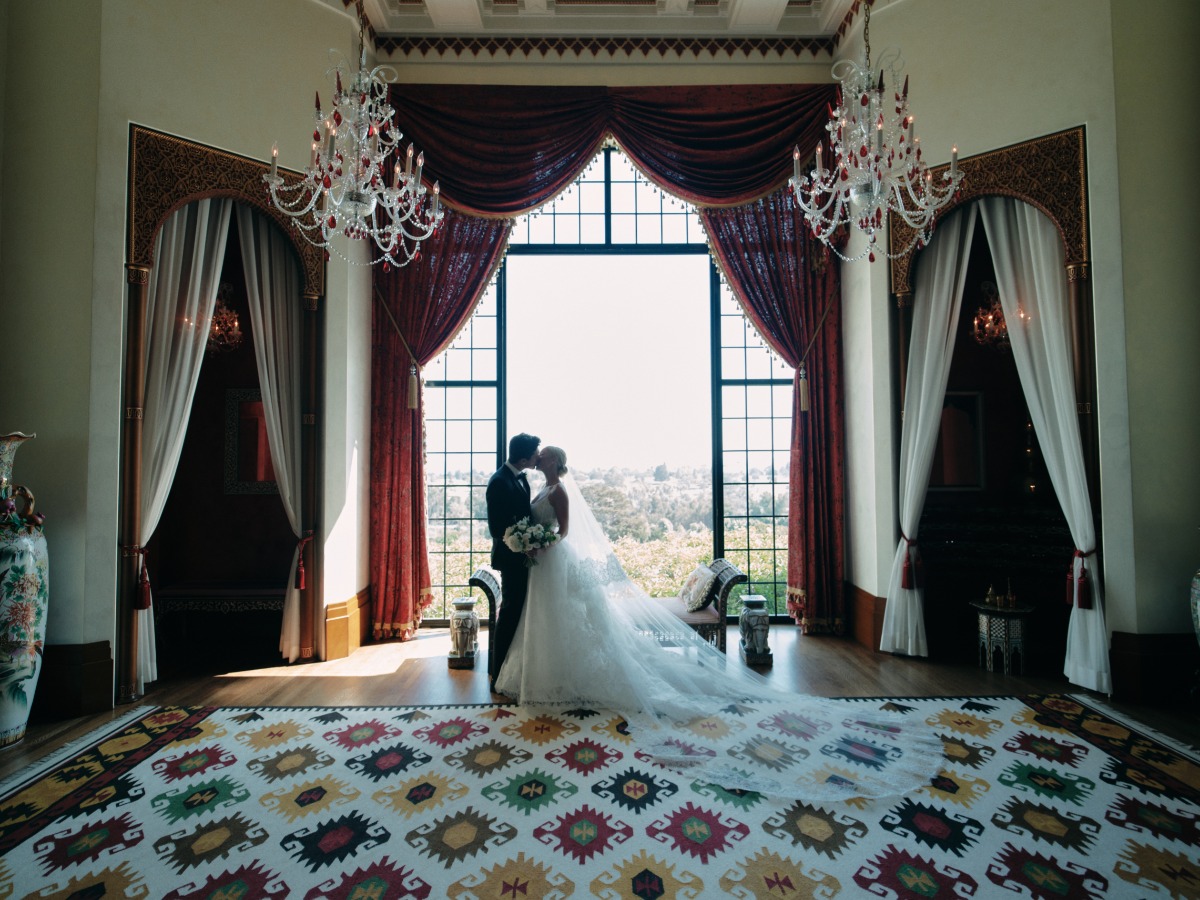 country club great room wedding