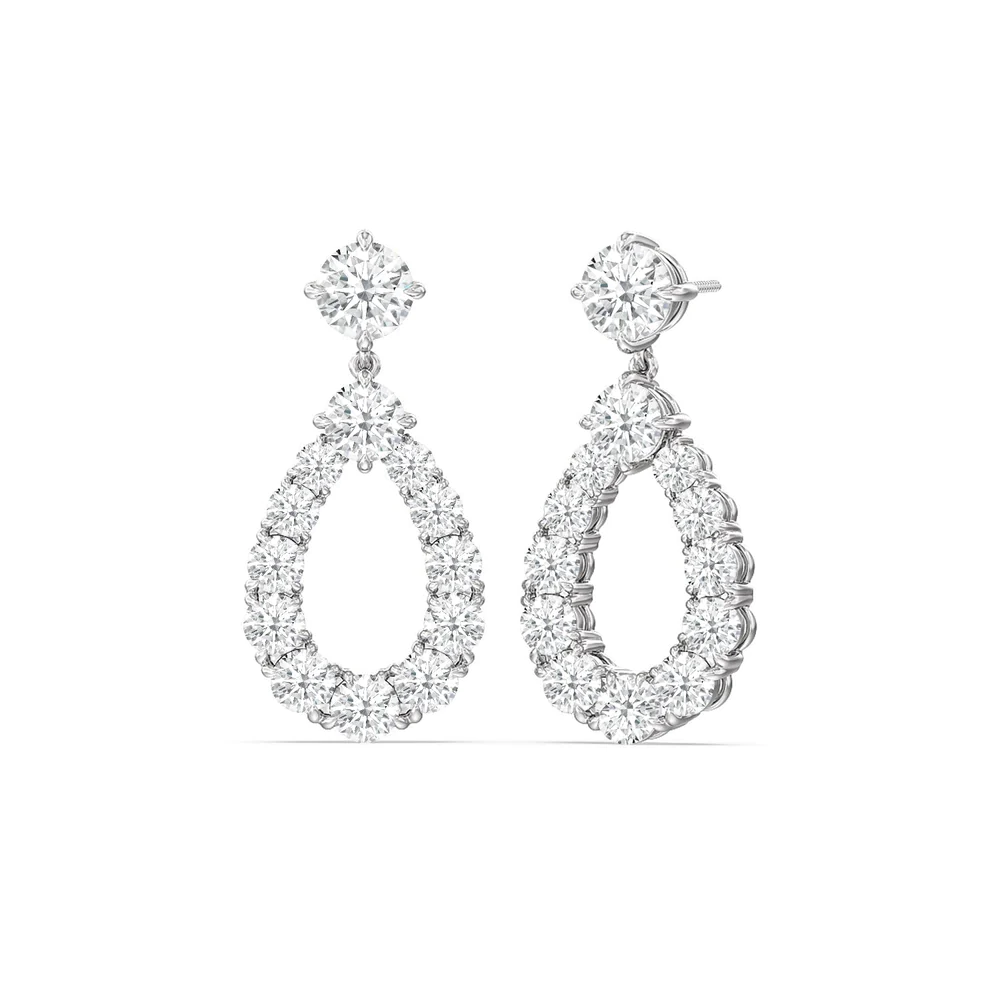 tear drop diamond chandelier earrings from with clarity