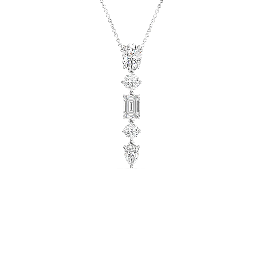 delicate drop diamond necklace from with clarity