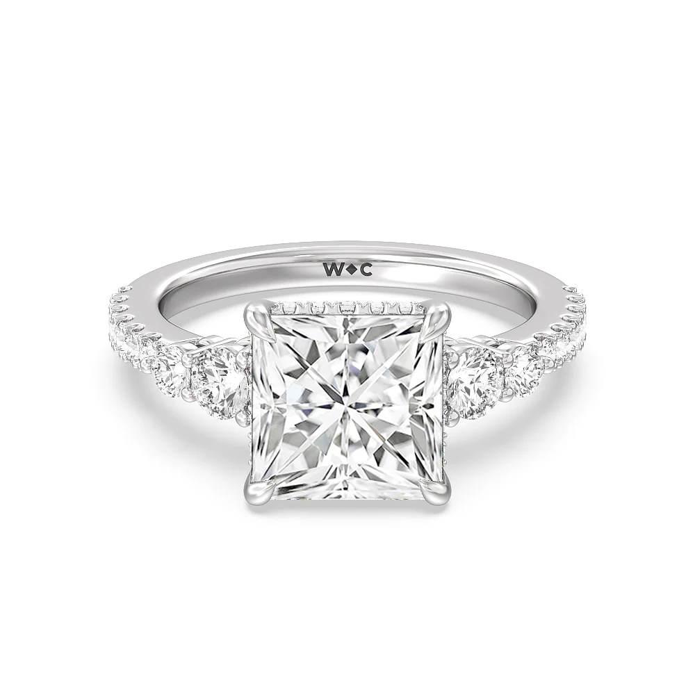 princess cut diamond engagement ring from with clarity