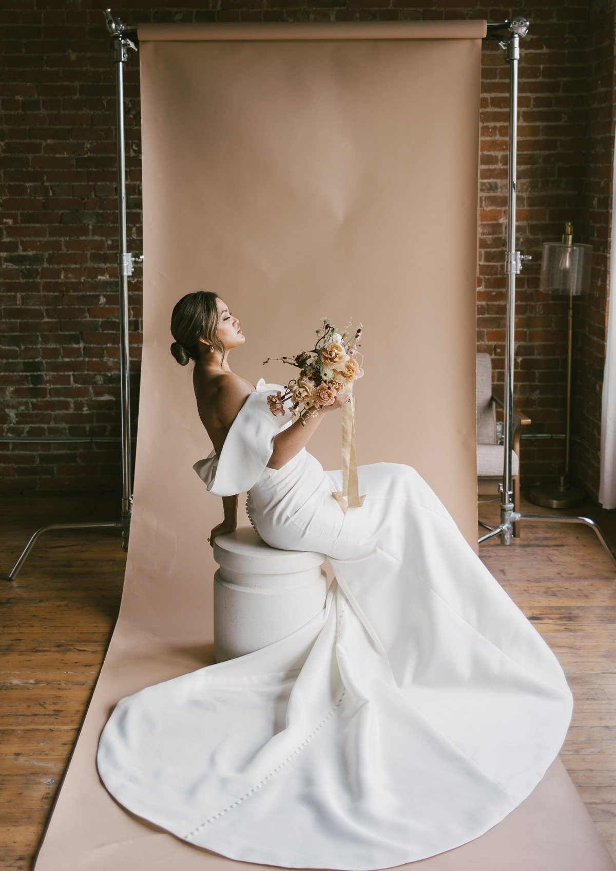 Modern silhouetted designed wedding dress for daring brides