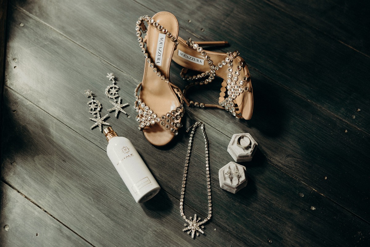 Aquazzura wedding heels and accessories 