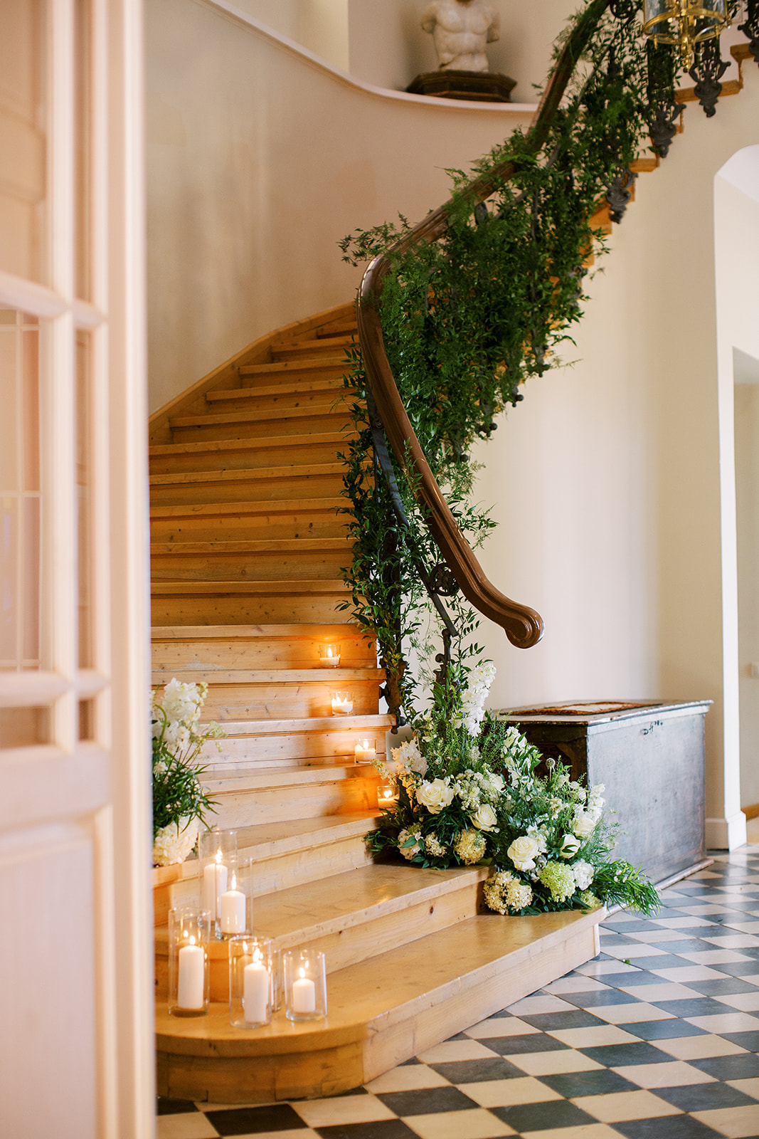 staircase greenery